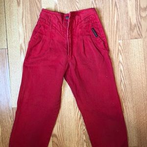 VINTAGE high rise carrot top/rider jeans!!